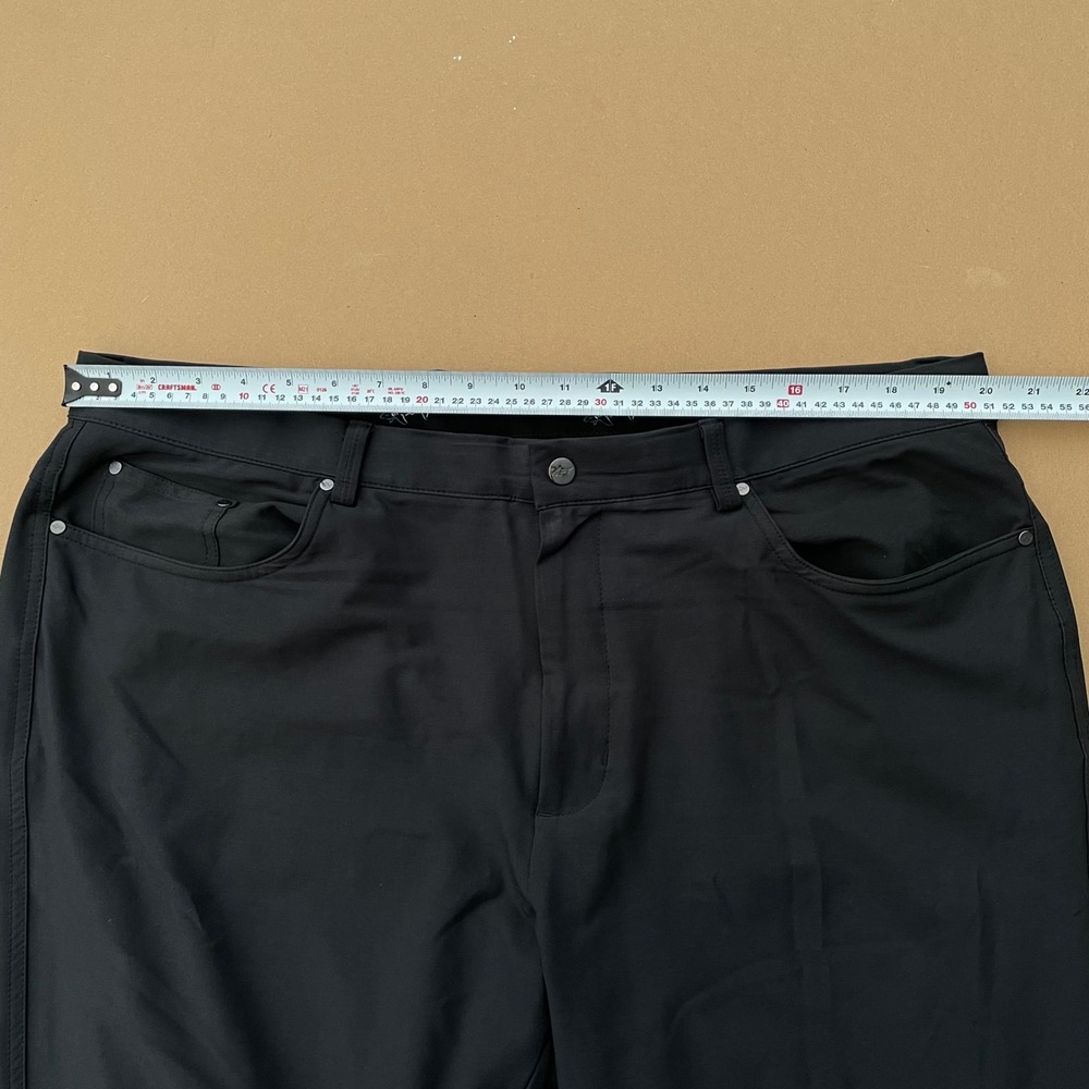 Greg Norman Golf Pants Mens 38x32 Black Active Golfing Performance Spandex - Picture 5 of 8